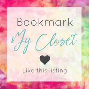 ❤️BOOKMARK MY CLOSET LIKE ❤️ THIS LISTING❤️